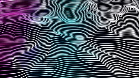 4k club music particles field dance motion background neon technological style Stock Footage