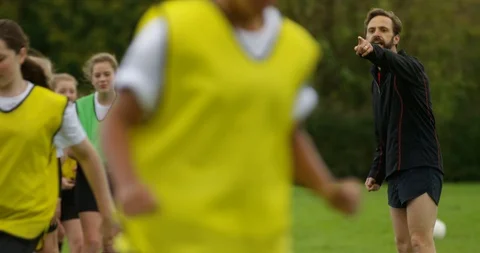 4K Coach shouting instructions to young ... | Stock Video | Pond5