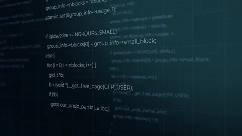 4K Coding Encrypted Program Security Hacking Code Screen Stock Footage 157034807