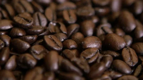 4k Coffee Beans Close Up Rotating Stock Footage 45780802