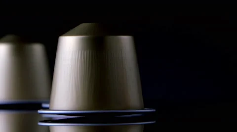 4K coffee pods studio shot Stock Footage 46935688