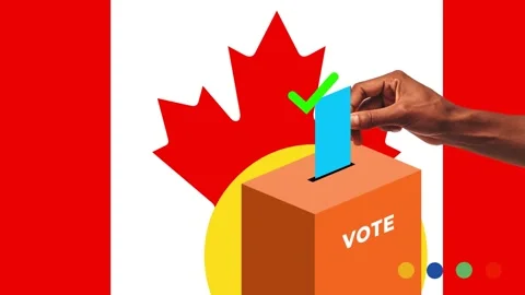 4K Collage Animation Hand inserting voting document paper inside Ballot Box Vote Stock Footage 303688110