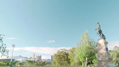 4k Colonel light Adelaide tilt down from blue sky Stock Footage 157418121