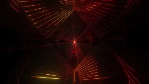 4k Colored Abstract Glossy Tunnel Stock Footage 220891768
