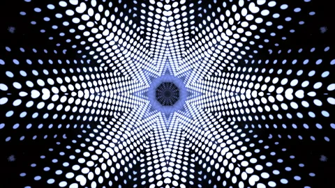 4k colorful abstract background dance floor several shining Stage lights Stock Footage 242095013
