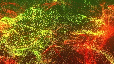 4k Colorful Animated Particles Background 5 Video stock 113737005