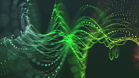 4k colorful doted strings spinning motion background Video stock 257233872