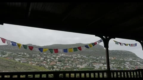 4K Colorful Flags Blowing in Wind (RAW) 스톡 동영상 288435404