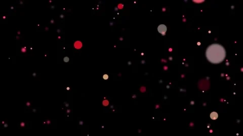 4k colorful lights bubbles moving in dark space Stock Footage 257463628