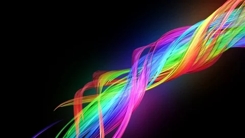 4k colorful looped animation of a rainbo... | Stock Video | Pond5