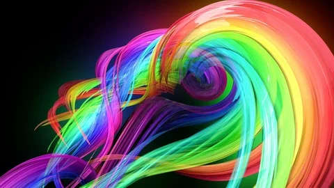 4k colorful looped animation of a rainbo... | Stock Video | Pond5