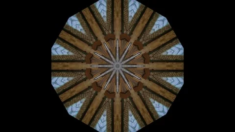 4K colorful looping kaleidoscopic sequence Stock Footage 262239109