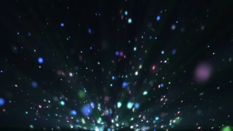 4k Colorful Particles Explosion. Motion Background. Colorful glitter particles Stock Footage 304217590