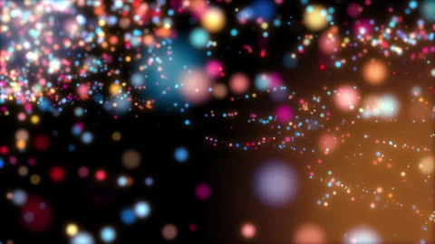 4k Colorful Particles Explosion. Motion Background. Colorful glitter particles Stock Footage 304220347