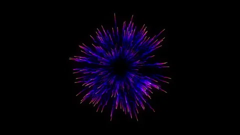 4k Colorful Particles Explosion. Motion Background. Colorful glitter particles Stock Footage 304220448