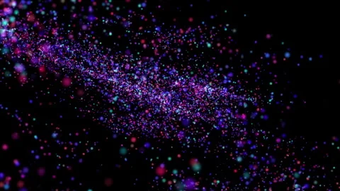 4k Colorful Particles Explosion. Motion Background. Colorful glitter particles Stock Footage 304220451