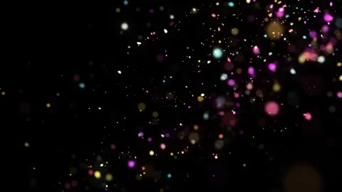 4k Colorful Particles Explosion. Motion Background. Colorful glitter particles Stock Footage 304220708