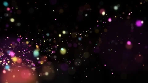 4k Colorful Particles Explosion. Motion Background. Colorful glitter particles Stock Footage 304220725