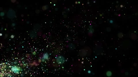 4k Colorful Particles Explosion. Motion Background. Colorful glitter particles Stock Footage 304220800