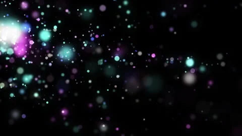 4k Colorful Particles Explosion. Motion Background. Colorful glitter particles Stock Footage 304221011