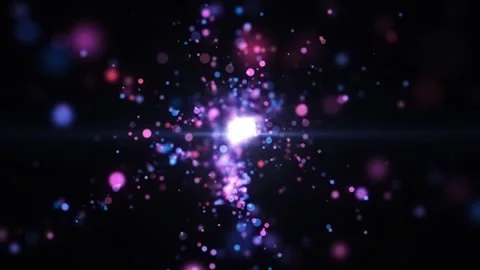 4k Colorful Particles Explosion. Motion Background. Colorful glitter particles Stock Footage 304221350