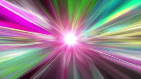 4k Colorful rays. Abstract motion background. Flare light. Stock Footage 139602395