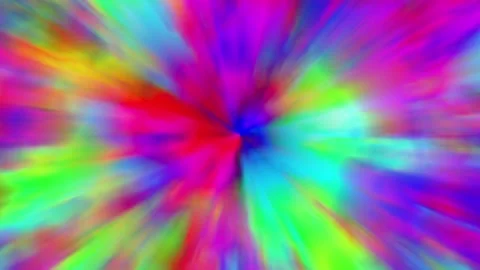 4K Colorful Tie Dye Hypnotic Zoom Rays Abstract Loop 库存影片 340464736