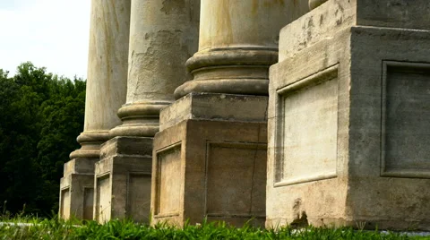 4k Column Bases Video stock 67845389