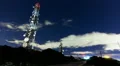 4K communication tower site at night with stars timelapse HD Footage
