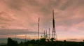 4K communication towers antennas site wide view mountain dusk timelapse 4k or 4k+ Resolution