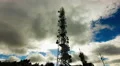 4K communication towers on mountain top cloudscape sun light 4k or 4k+ Resolution