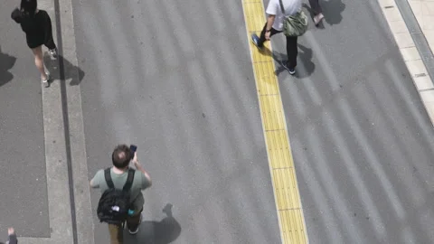 4K Commuter Crowd Walking . Stock Footage 245272208