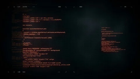 4K Computer Code Scrolling Black Stock Footage 79551248