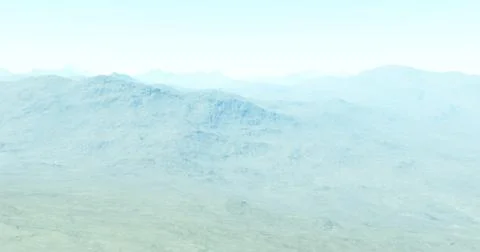 4K computer generated image of mountain in the afternoon Stock Illustration