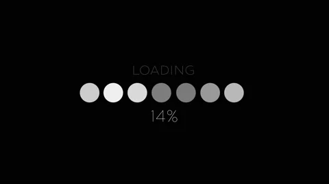 4K Computer Loading Sign Animation 9 Stock Footage 67349242