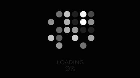 4K Computer Loading Sign Animation 11 Stock Footage 67349247