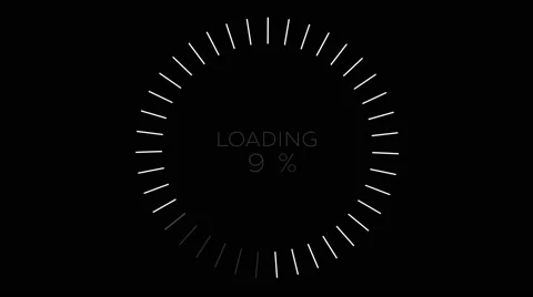 4K Computer Loading Sign Animation 13 Stock Footage 67349251