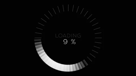 4K Computer Loading Sign Animation 14 Stock Footage 67349254