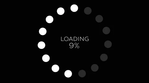 4K Computer Loading Sign Animation 16 Video stock 67349260