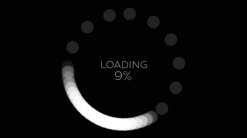 4K Computer Loading Sign Animation 18 Stock Footage 67349267
