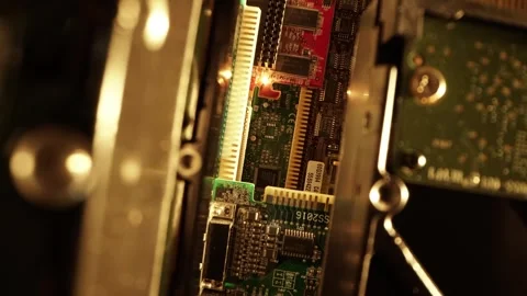 4K computer push in HQ Stock Footage 281152798