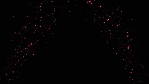 4k Confetti explosion. Falling pink hearts particles. Stock Footage 124308411