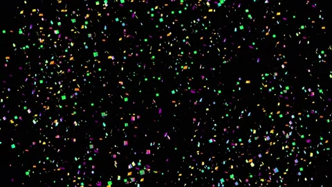 4k Confetti Explosions / Alpha Matte Channel Video stock 137604163