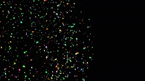 4k Confetti Explosions / Alpha Matte Channel Video stock 137604412