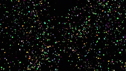 4k Confetti Explosions / Alpha Matte Channel Video stock 137604479