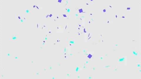 4K confetti square RGB + ALPHA Stock Footage 285750495