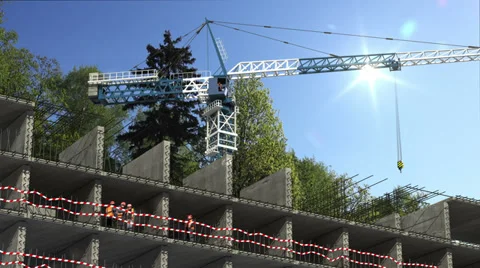 4K Construction site concept Stock Footage 37937734