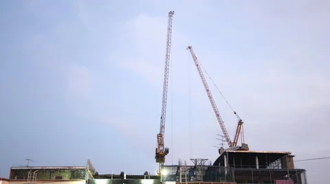 4K: Construction Site, time lapse Video stock 62872976