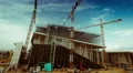 4K construction site timelapse with cranes and machinery 4k or 4k+ Resolution