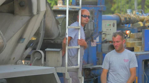 4K, Construction workers on a site Stock Footage 53227520